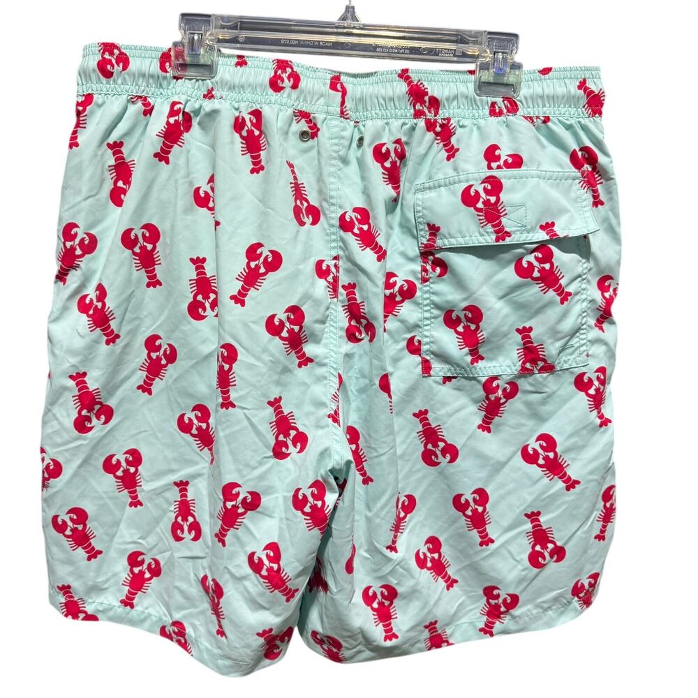 New to Posh B🔆| Euro StyleTom & Teddy Light Blue Swim Shorts with Red Crabs XXL - Picture 3 of 8